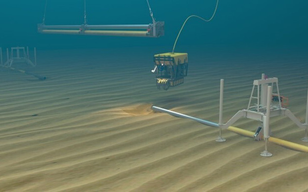 Illustration of pipe cutting process