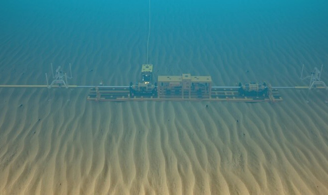 Illustration of SSIV and ROV-operated installation equipment