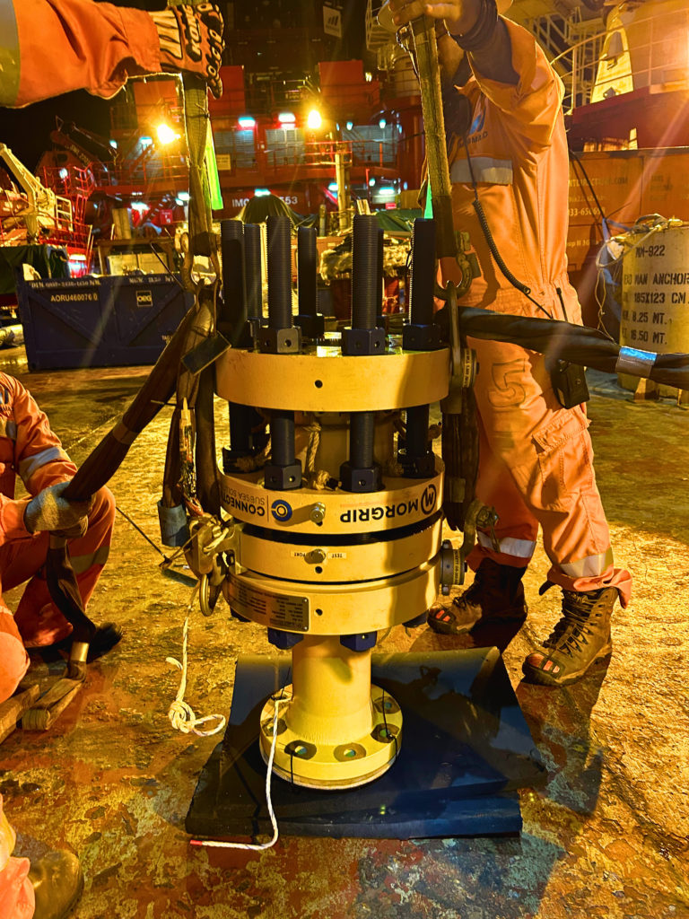 A Collaboration between CSS and PAPS Thailand team in the Riser Tie-In Project with the MORGRIP Collet Connector.