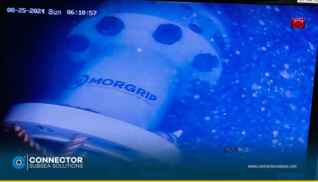MORGRIP® Subsea Collet Connector Installation Process seen from RoV's view