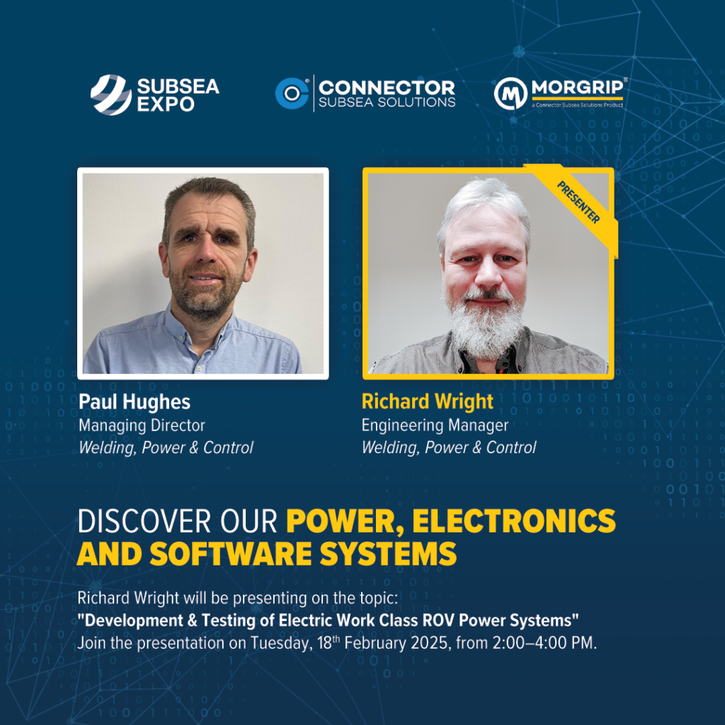 Connector Subsea Solutions, very own Richard Wright will be presenting in Subsea Expo 2025.