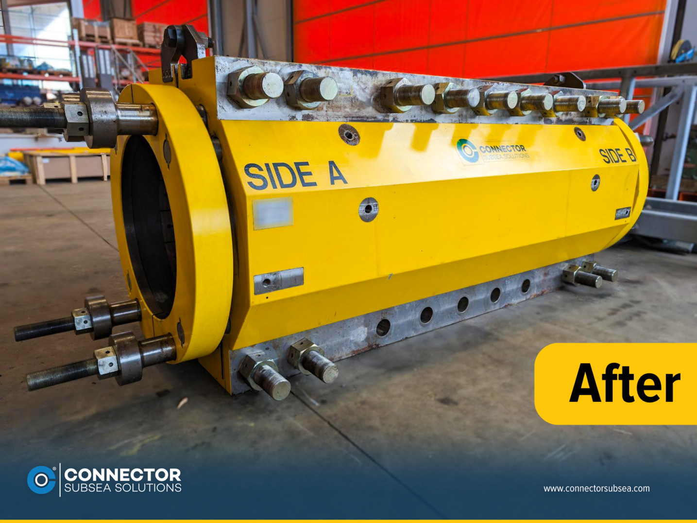 The MORGRIP Clamp after finishing the refurbishment process.