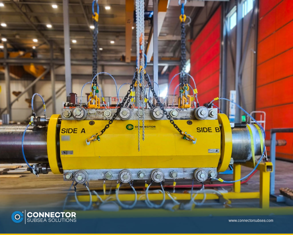 Side of the the MORGRIP Subsea Pipeline Clamps.