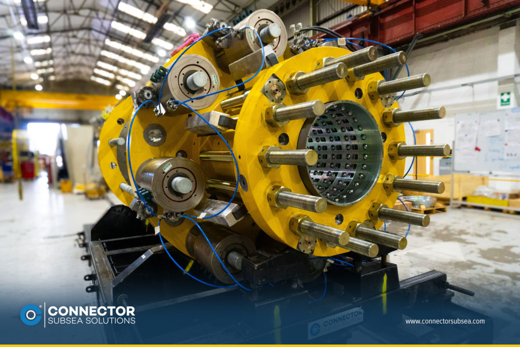 MORGRIP® remote pipeline connector during a FAT test.