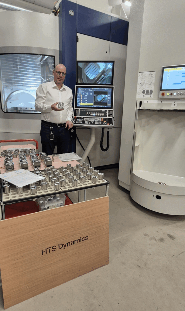 Kristian Karlsen at a new production facility at HTS Dynamics in Drammen.